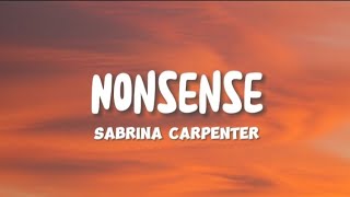 Sabrina Carpenter - Nonsense (Lyrics)