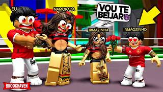 Meu IRMÃOZINHO está NAMORANDO com a IRMÃ da MINHA NAMORADA... BROOKHAVEN RP Roblox
