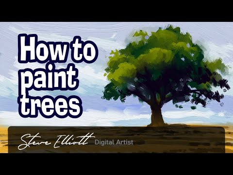 How to paint trees in any app