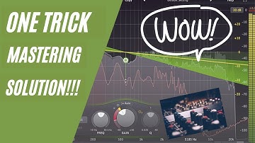 One-Step Mastering Fix!! | How To Use a Tilt EQ