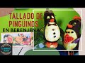 TALLADO/ Pingüinos en berenjena