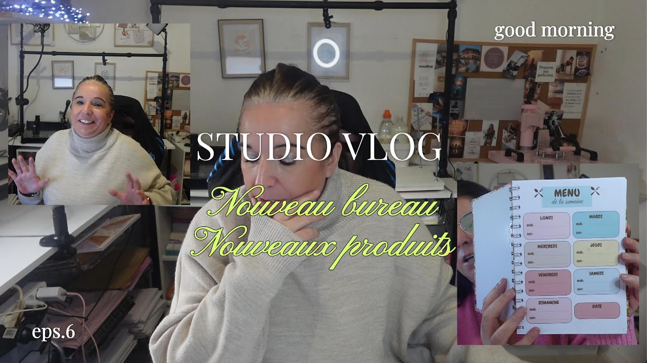 #studiovlog  6 : Organisation, commandes et nouveautés : vraie semaine de #créatrice #smalbusiness