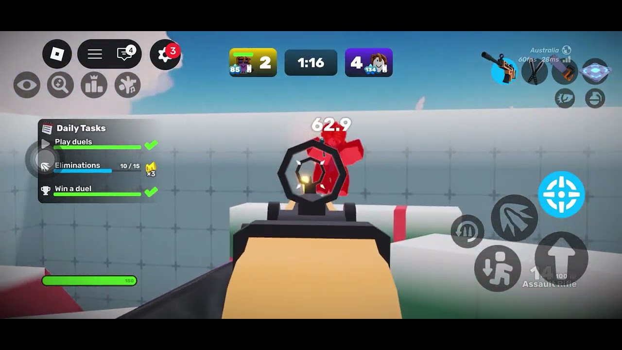 I played rival and I won but the next match I lost 