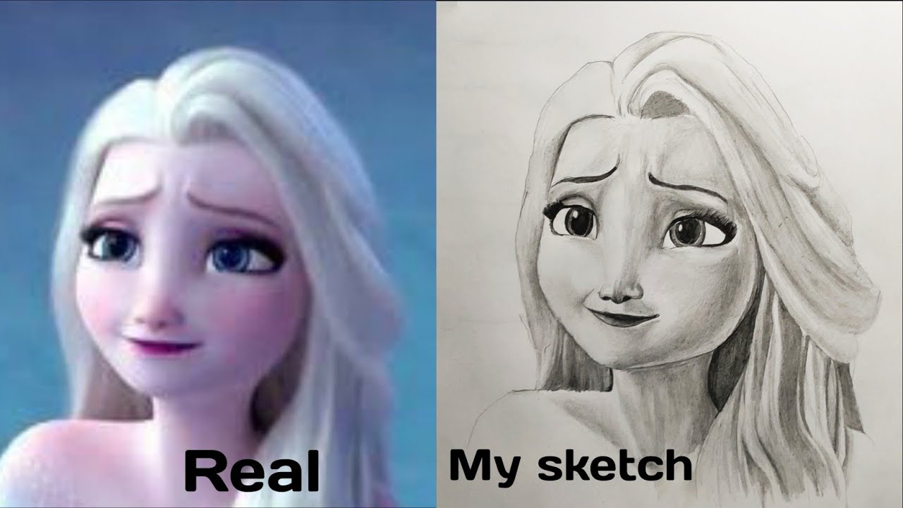 Else Drawing How to draw Else || Drawing of Princess Elsa || Farjana Drawing Academy ...