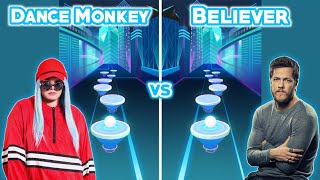 Tones And I Dance Monkey VS Imagine Dragons Believer - Rush Tiles Magic Hop screenshot 4