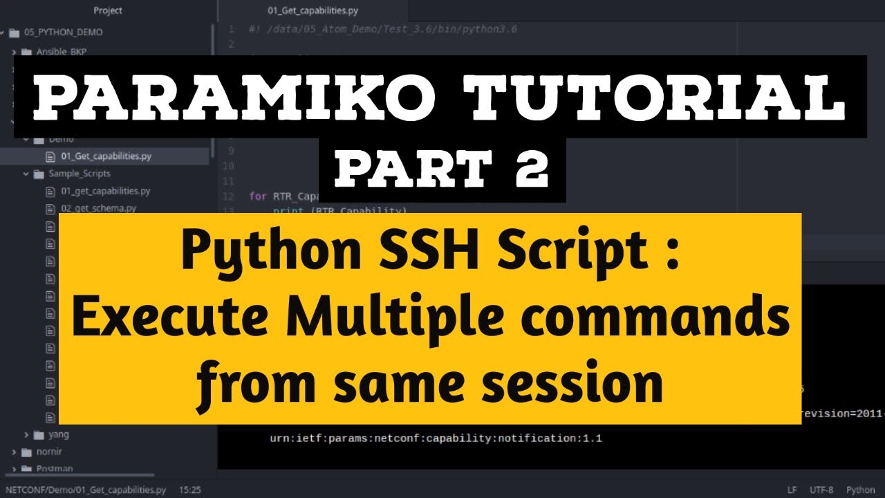 Expect scripting. Paramiko Python.