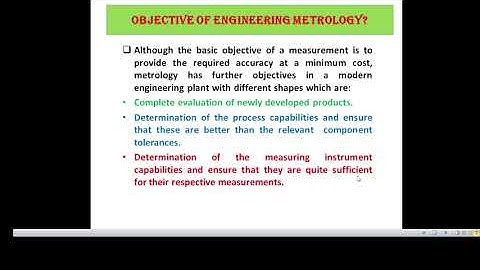 INTRODUCTION TO ENGINEERING METROLOGY
