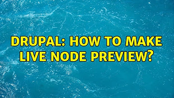 Drupal: How to make live node preview?