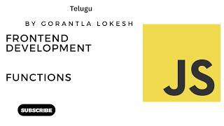 JavaScript Tutorial for Beginners #9: Functions in JavaScript #telugu #function #javascript