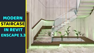 Stunning Stair Design | Revit-Enscape Walkthrough screenshot 5