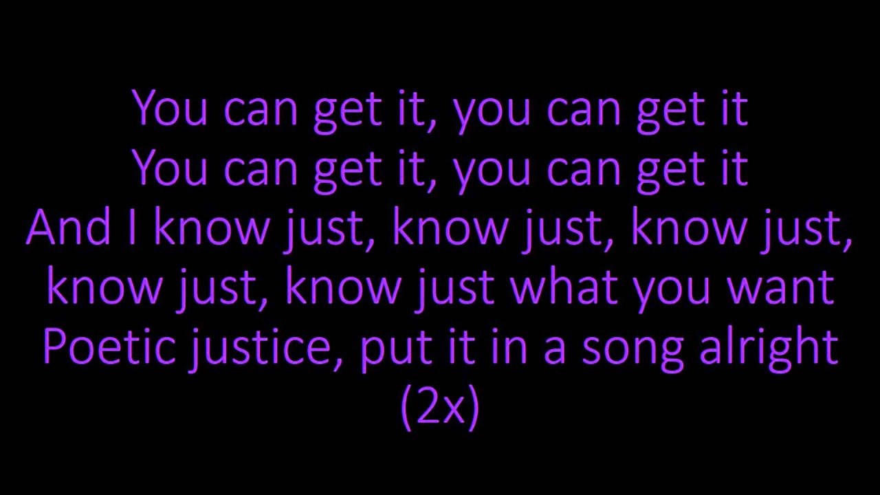 Poetic Justice Kendrick Lamar Ft Drake Lyrics YouTube
