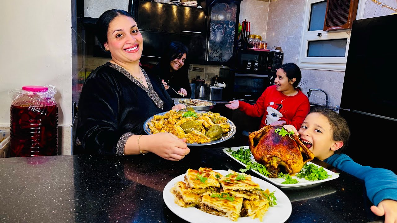 اول خميس في شهر رجب 💥قولت اعزم جوزي وعيالي علي اكله دسمه مش عندي اعزم منهم 😍