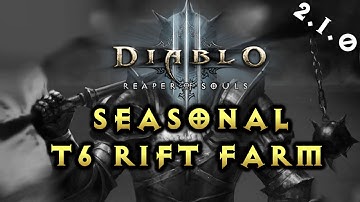 Diablo 3 Reaper of Souls - Crusader Seasonal T6 Rift Farming ( Patch 2.1.0 )