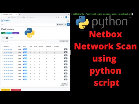 **FREE**Open Source** Netbox Network Scan Using Pynet |Python