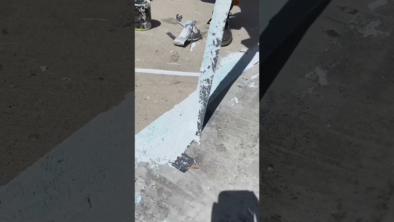 Repairing the skate spot took some effort