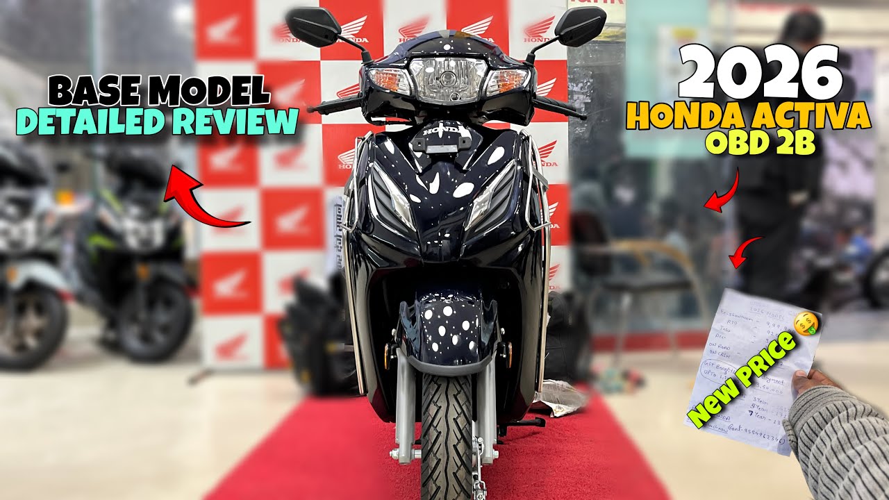 2026 Honda Activa OBD 2B Base model On Road Price , Finance & Features Detailed Review 