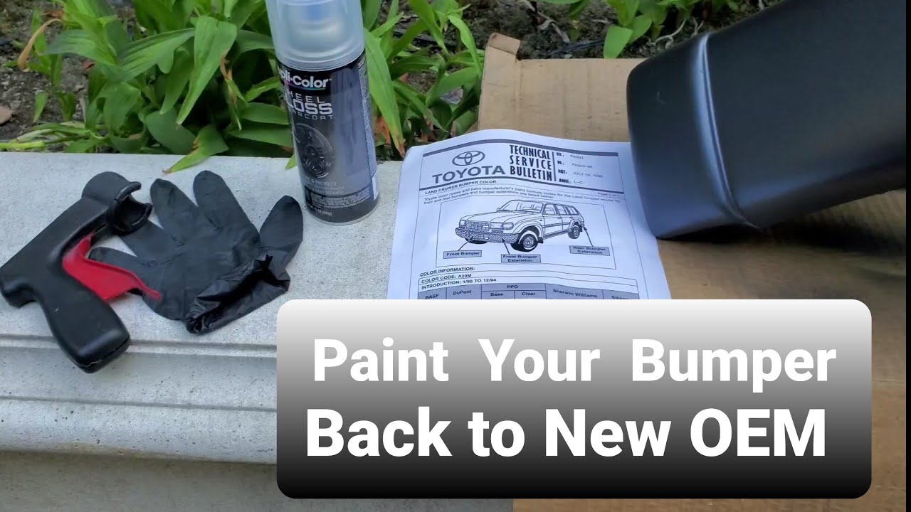 DIY Painting your Landcruiser Bumpers the Right Way with Paint Code