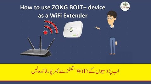 How to use ZONG BOLT device as a  WiFi Extender | weak WiFi signal problem solve | Urdu - Hindi