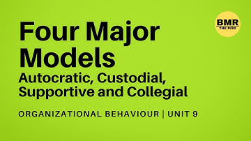 Four Major Models (Autocratic, Custodial, Supportive and Collegial)-What is Organizational Behavior