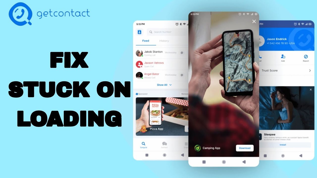 How To Fix And Solve Stuck On Loading On Getcontact App | Final ...