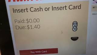 Kwik Trip self checkout when you choose to pay with cash