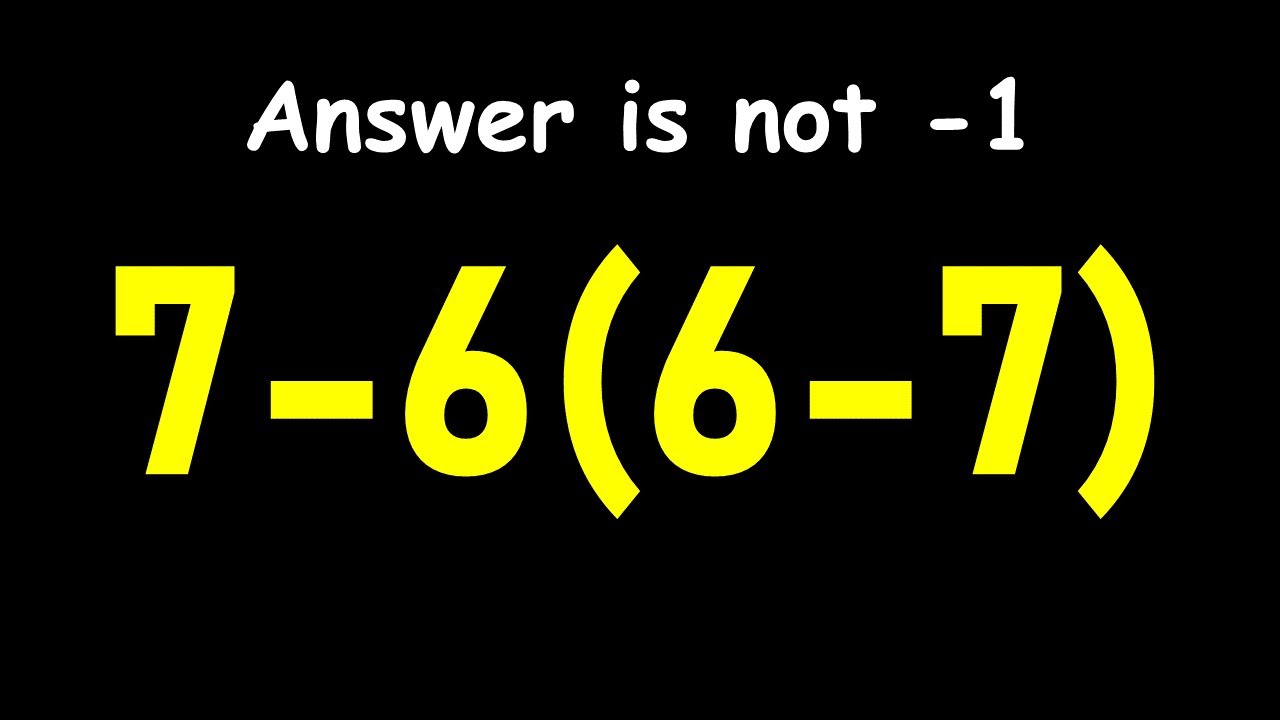 This Simple Math Problem Will Surprise You! - YouTube