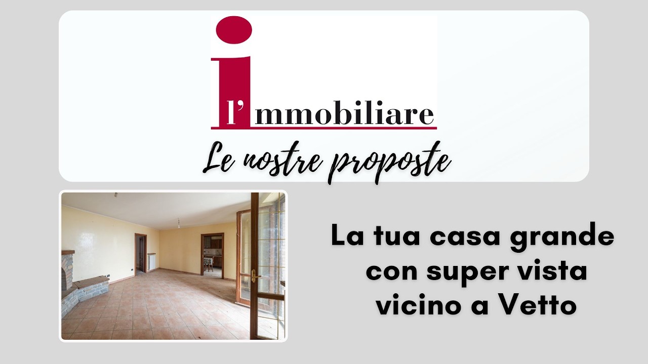 La tua casa grande e comoda con vista mozzafiato a Vetto (Rif. 3126)