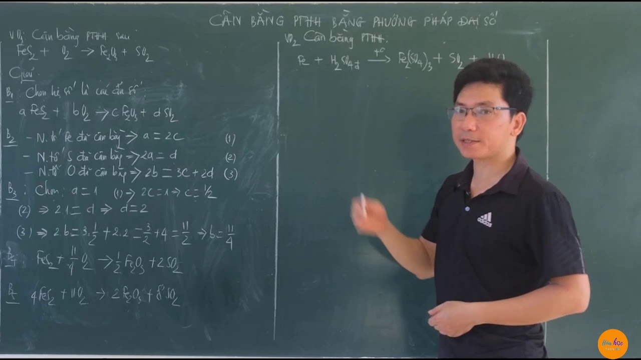 Cân bằng PTHH bằng phương pháp đại số | Hóa học THCS 89