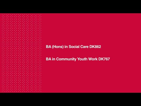 BA (Hons) in Social Care - DK862 / DK767 - Dundalk Institute of Technology - DKIT