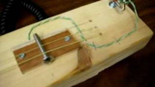 introducing: the 2x4 lap steel diddley plank! chords