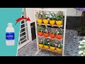 Very Easy idea, Recycling Plastic bottles &amp; Wood into Hanging garden Pots