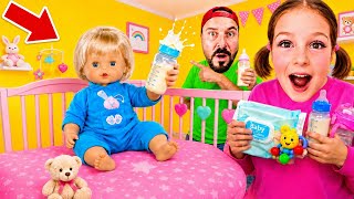 ADA PLAYS BABY CARE GAME! GIRL PRETEND PLAY GAMES! BARBIE PRETEND PLAY! screenshot 5
