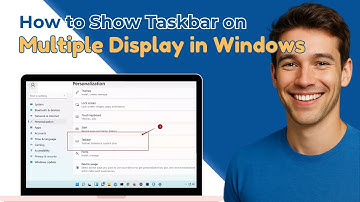 How to Show \ Enable Taskbar on Multiple Displays in Windows 11 (2025)