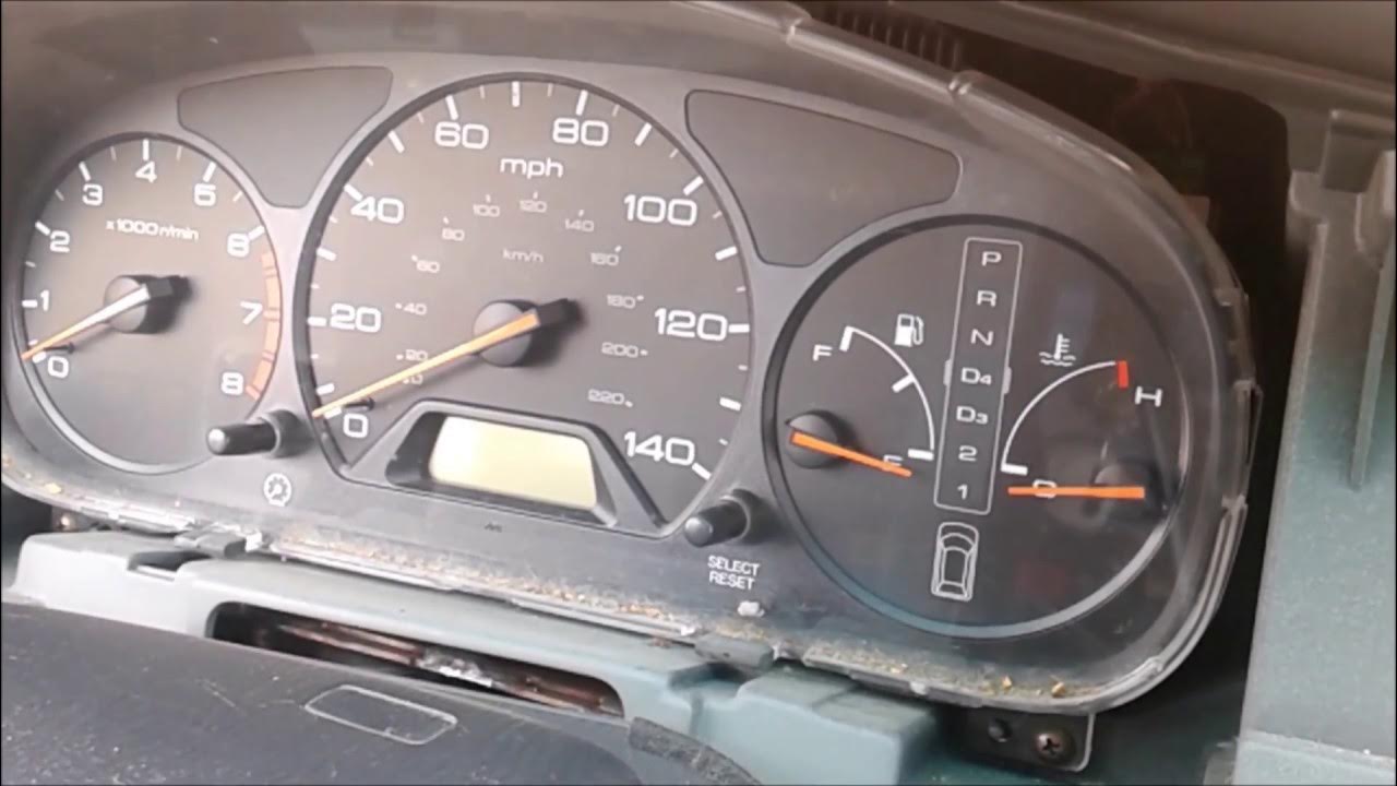 99-04 Honda Odyssey Clock and odometer cluster bulb replacement Part1