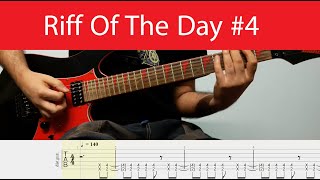 Riff Of The Day #4 - Metal Guitar Riff In F# Minor With Tabs