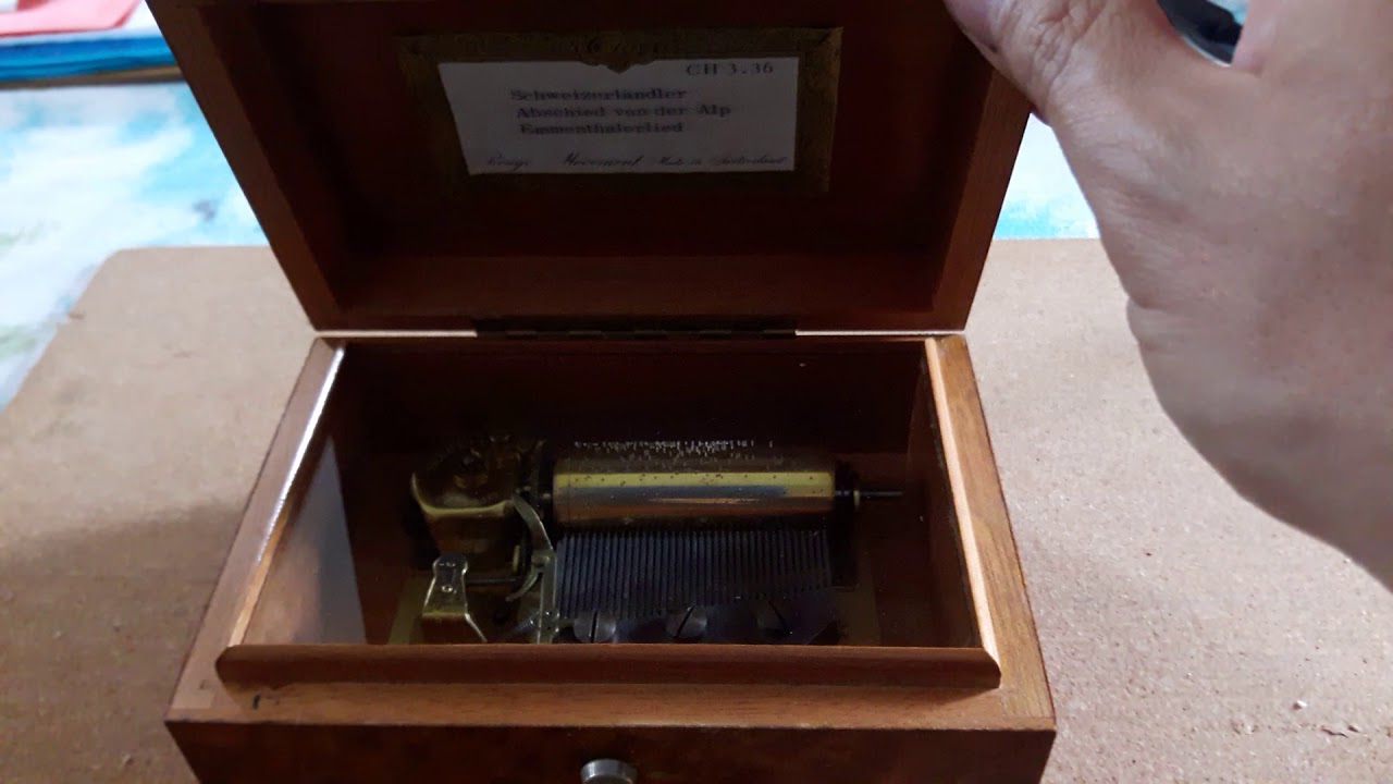 Swiss 3 tune 36 note music box repair YouTube