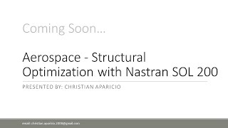 Aerospace - Structural Optimization with Nastran SOL 200 screenshot 1