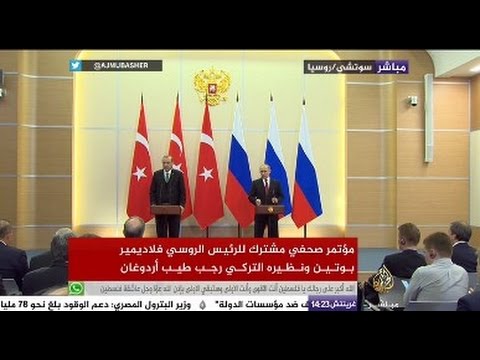 اتفاق مبدئي على إقامة مناطق آمنة في سوريا بين الرئيس الروسي ونظيره التركي