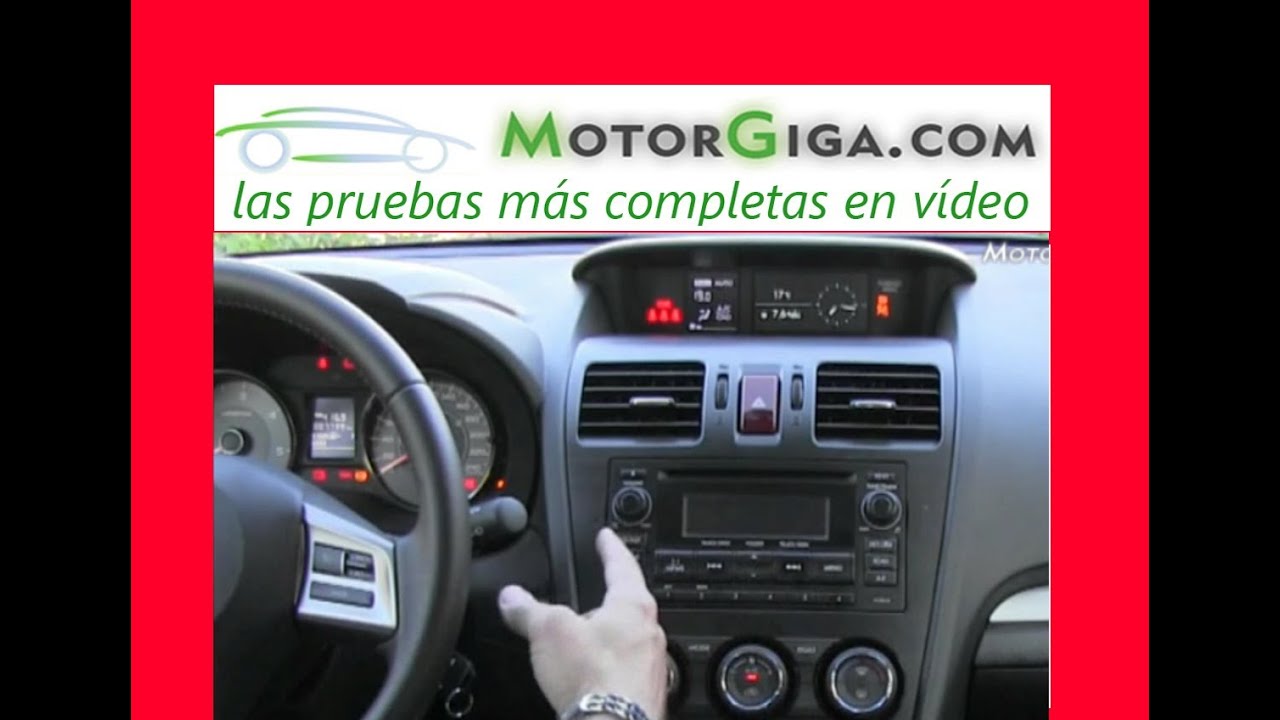técnica ingles subaru forester 2013 analisis plazas delanteras