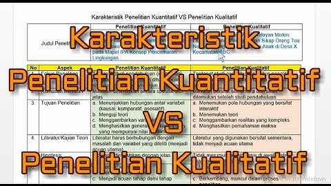 PERBEDAAN PENELITIAN KUANTITATIF DAN KUALITATIF - PART 2