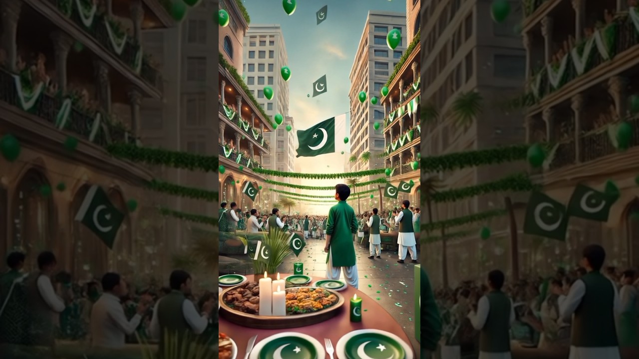 Pakistani🇵🇰people were celebrating on 14th. August🥳