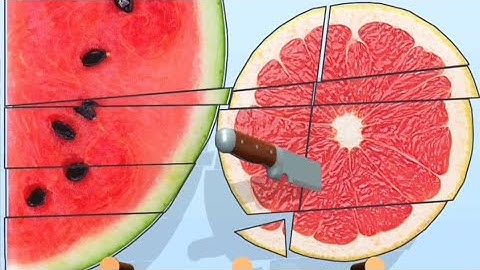 Slice it! Level 1250-55 | Very Satisfying and Relaxing ASMR Slicing Fruit Cutting Shake Making Game
