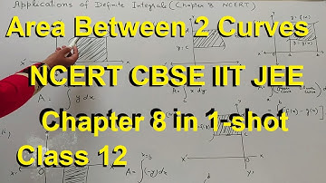 Area between two curves class 12 | CBSE NCERT | Application of Integrals | IIT JEE Maths Lectures