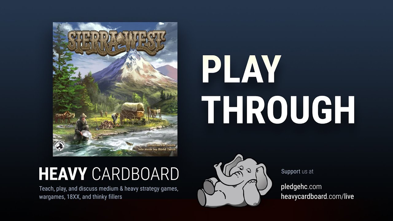 Play-through only - Sierra West Play Through by Heavy Cardboard
