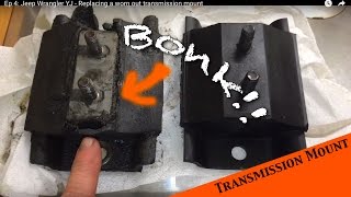 Replacing a worn out transmission mount - Jeep Wrangler YJ : Ep 7 - YouTube