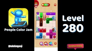 🎨 People Color Jam Level 280 Walkthrough 🌈 | Solutionguruji