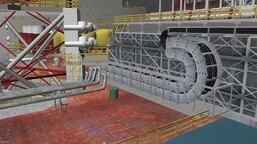 Offshore chains test animation and rigging