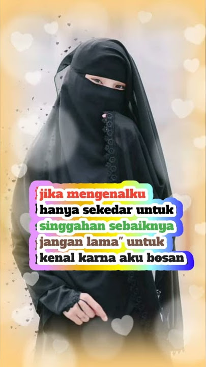 Story'wa versi cewek bercadar
