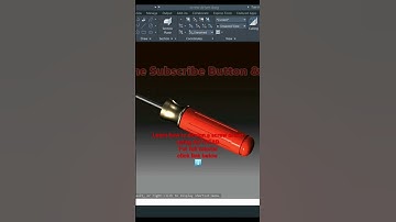 How to design a screw driver in Autocad