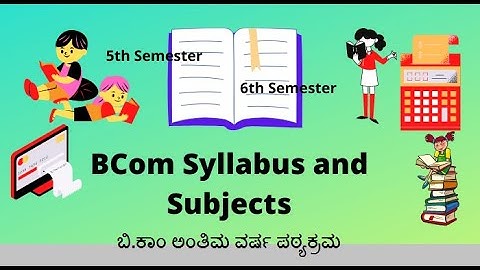 NEP BCom 5th and 6th Semester Syllabus in Kannada | NEP B.Com Final Year Syllabus in Karnataka